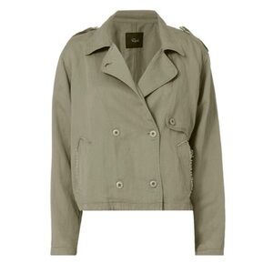 RAILS Barclay Utility Jacket
Cropped Military Pea Coat Sage Green Sz XS